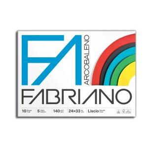 Album arcobaleno dimensioni 24x33 cm carta da 140 gr/mq da 10 fogli in 5 colori liscio
