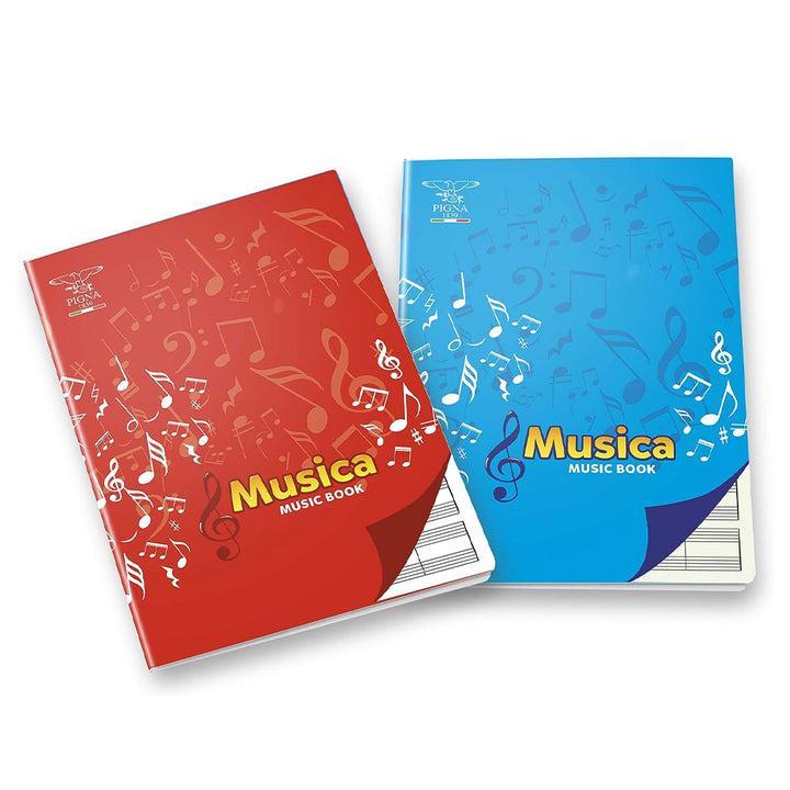 pigna pigna maxi quaderno per musica formato a4 21x29,7 cm - 12 pentagrammi con intercalare - 16 fogli - foto 2