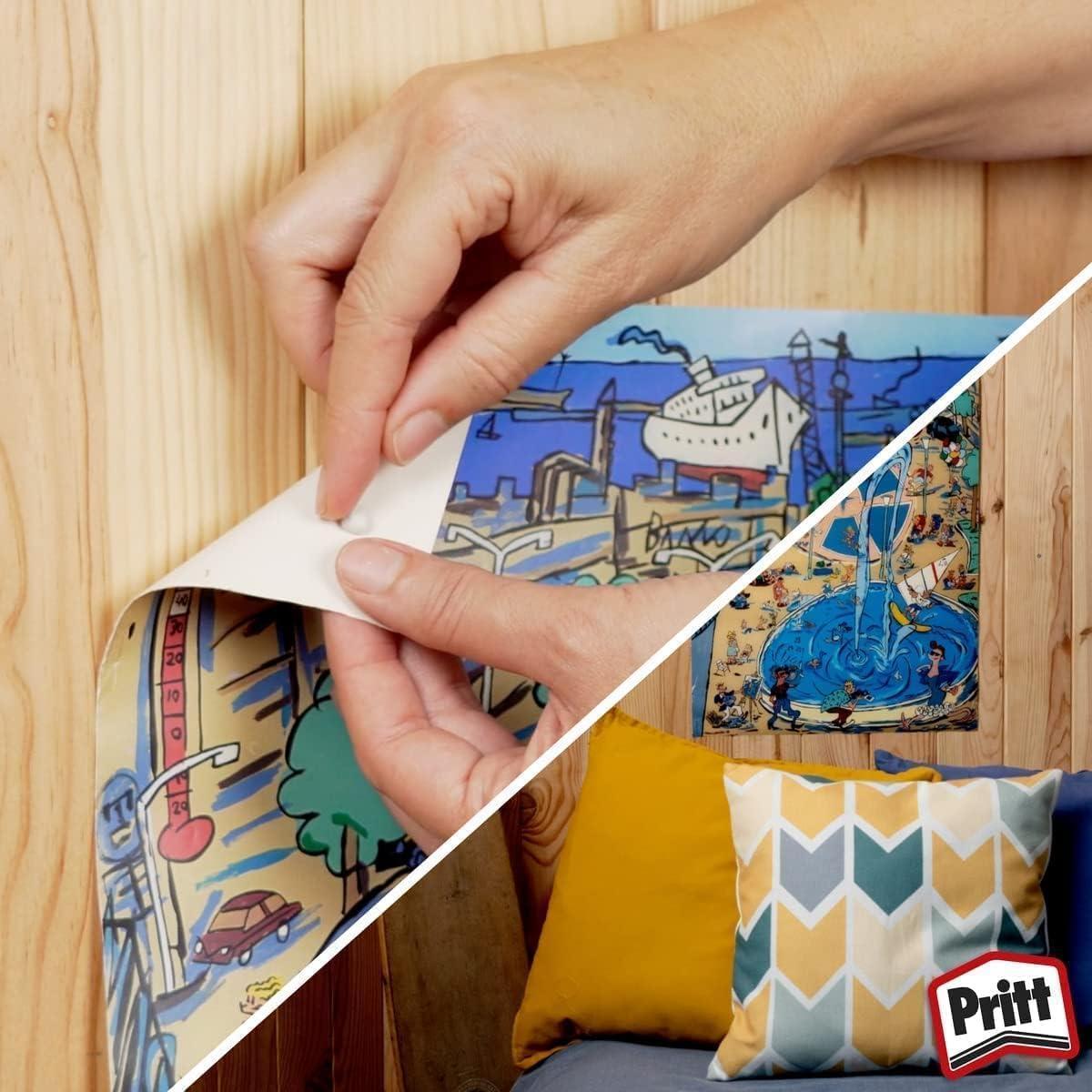 pritt pritt 24pz adesivi removibili gommini multi tack blister da 95 gommini colore bianco - 2679462 - foto 4
