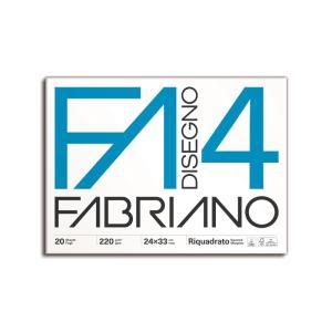 Fabriano disegno 4 blocco f4 dimensioni 24x33 cm 20 fog...