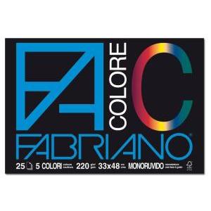 Fabriano colore sketchbook size 24x33 cm 25 sheets 220 gsm multicolor