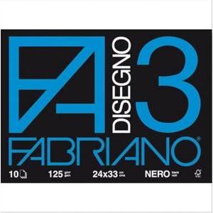 Disegno 10pz album f3 dimensioni 24x33 cm 10 fogli da 125 gr/mq colore nero