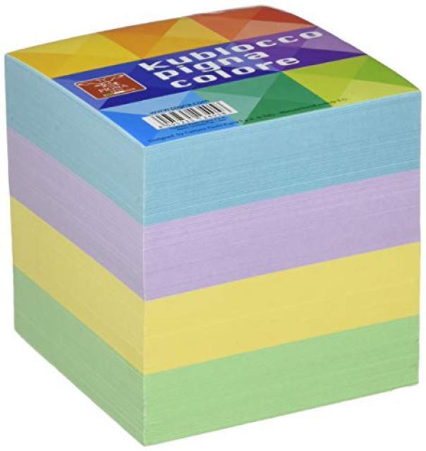 pigna pigna kublocco cubo notes collato 90x90 mm multicolore - foto 1