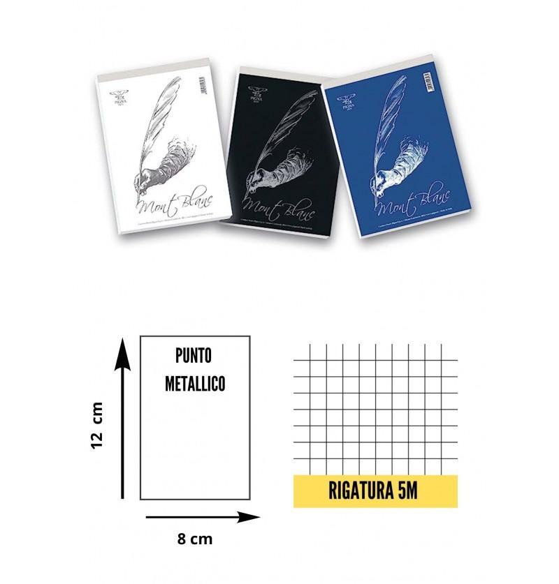 mont blanc mont blanc blocchi notes rigatura quadretti 5 mm formato a7 8x12 cm 70fg 60 gr/mq - foto 1