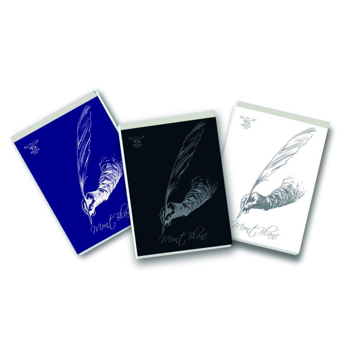 mont blanc mont blanc blocchi notes conf. 20 pz quadretti 5 mm formato a7 8x12 cm 70fg 60 gr/mq - foto 2