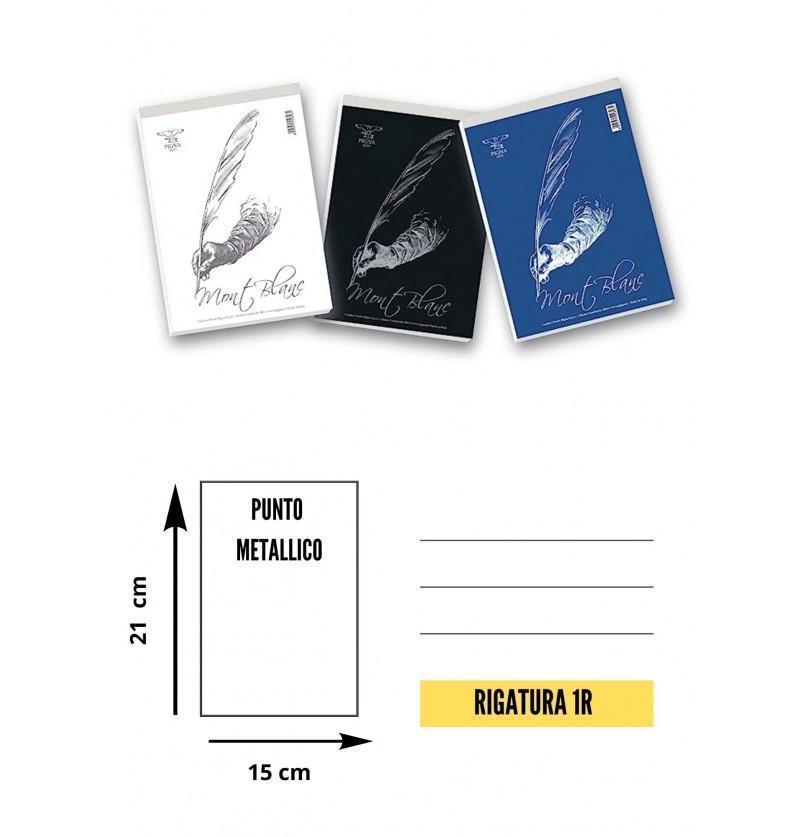 mont blanc mont blanc blocchi notes conf. 10 pz 1rigo formato a5 15x21 cm 70fg 60 gr/mq - foto 1