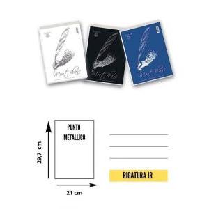 Mont blanc notepads, pack of 10, 1-line, a4 size (21x29.7 cm), 70 sheets, 60 g/m²