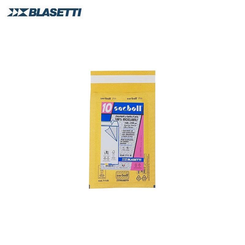 blasetti blasetti 711 b buste postali imbottite con chiusura autoadesiva dimensioni 14x27 cm (12x21 cm) in confezione da 10 pz - foto 1