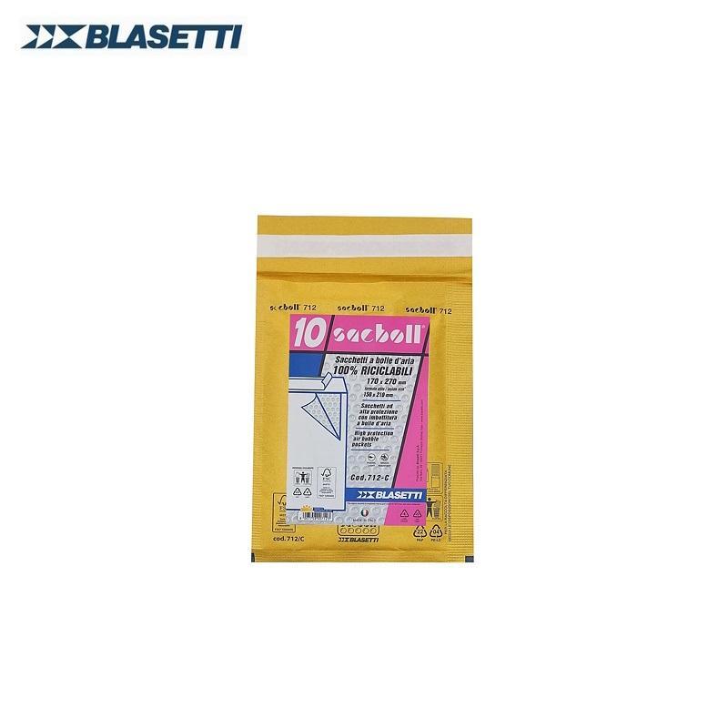 blasetti blasetti 712 c buste postali imbottite con chiusura autoadesiva dimensioni 17x27 cm (15x21 cm) in confezione da 10 pz - foto 1