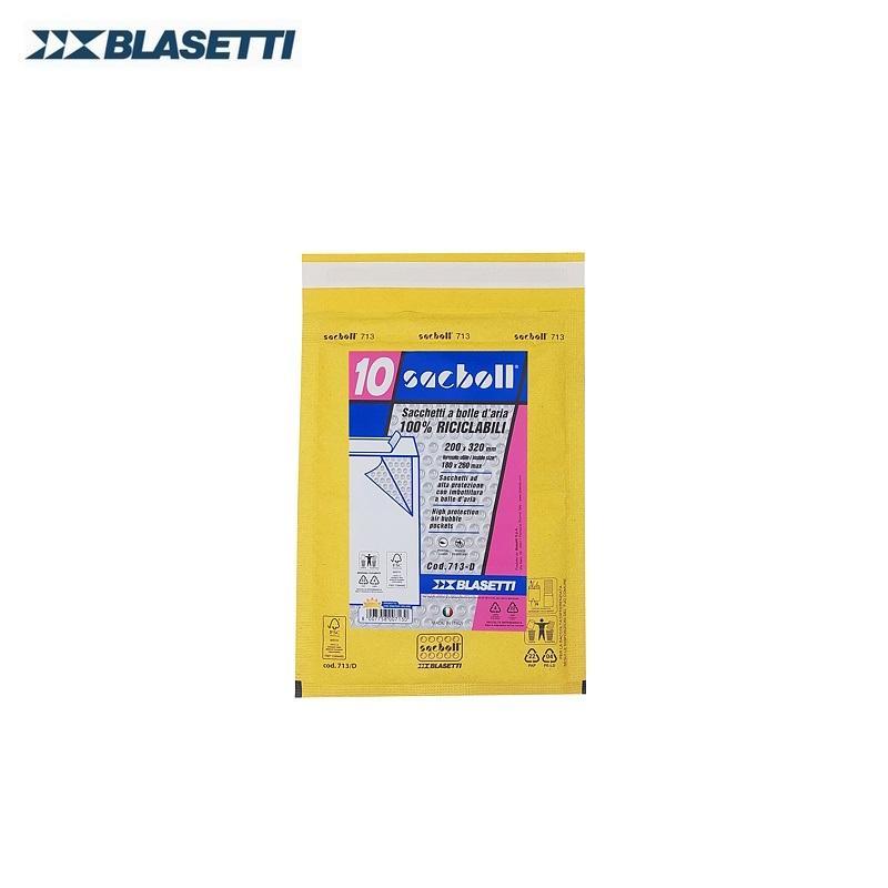 blasetti blasetti 713 d buste postali imbottite con chiusura autoadesiva dimensioni 20x32 cm (18x26 cm) in confezione da 10 pz - foto 1
