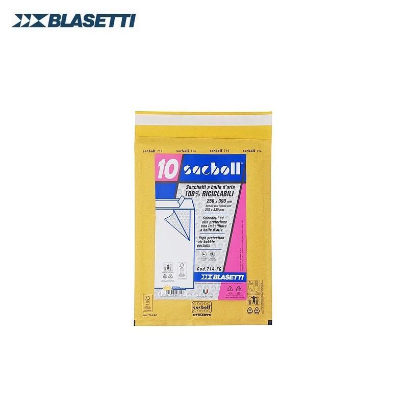 blasetti blasetti 714 f-g buste postali imbottite con chiusura autoadesiva dimensioni 25x39 cm (22x33 cm) in confezione da 10 pz - foto 1