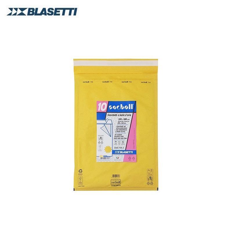blasetti blasetti 716 j buste postali imbottite con chiusura autoadesiva dimensioni 32x50 cm (29x44 cm) in confezione da 10 pz - foto 1