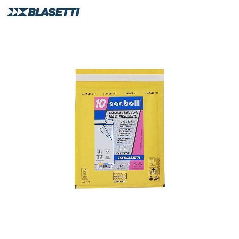 blasetti blasetti 717 e buste postali imbottite con chiusura autoadesiva dimensioni 24x32 cm (21x26 cm) in confezione da 10 pz - foto 1