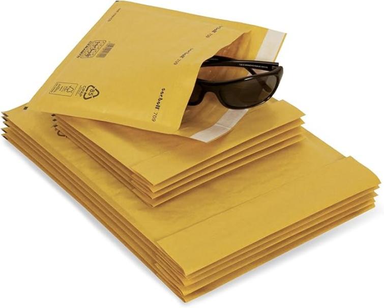 blasetti blasetti 717 e buste postali imbottite con chiusura autoadesiva dimensioni 24x32 cm (21x26 cm) in confezione da 10 pz - foto 3