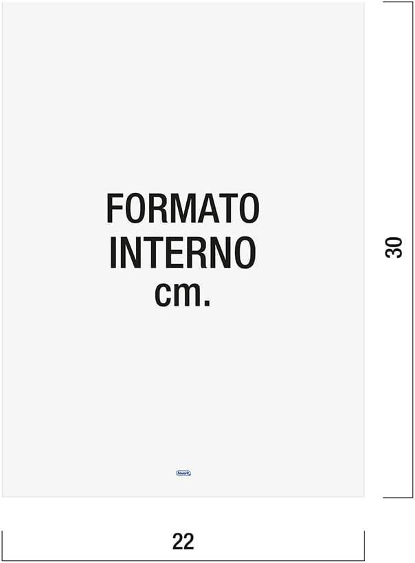 favorit favorit upocket buste trasparenti a sacco formato a4 22x30 cm finitura liscia confezione da 25 pz. - foto 2