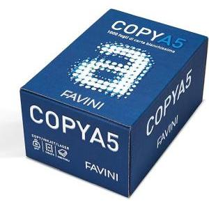 Copy a5 carta bianca per fotocopie da 80 gr./mq - 1000 fogli