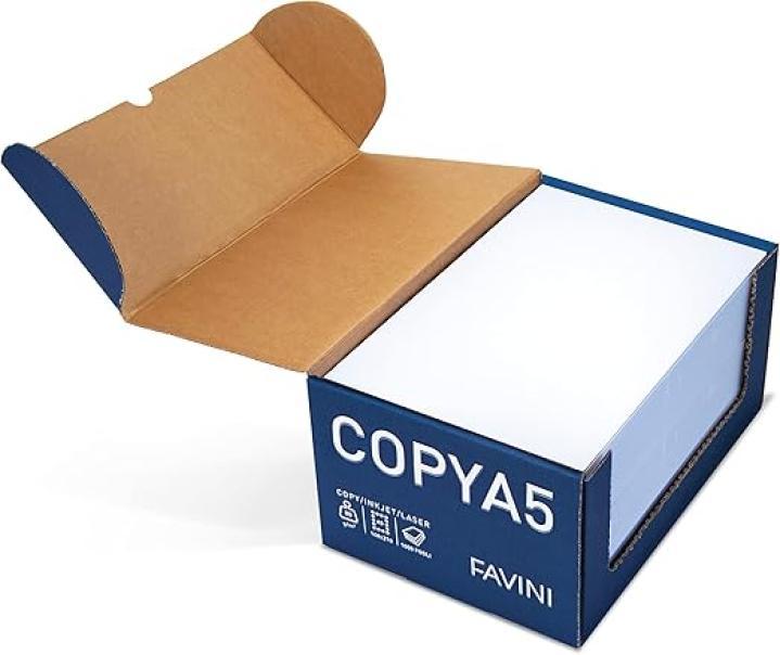 favini favini copy a5 carta bianca per fotocopie da 80 gr./mq - 1000 fogli - foto 2