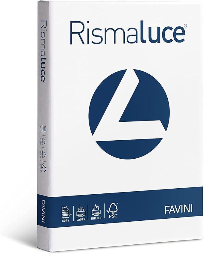 favini favini rismaluce carta bianca formato a4 21x29,7 cm in confezione da 125 fg. da 200 gr/mq - foto 1