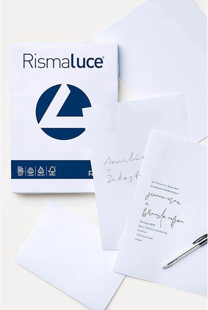 favini favini rismaluce carta bianca formato a4 21x29,7 cm in confezione da 125 fg. da 200 gr/mq - foto 3