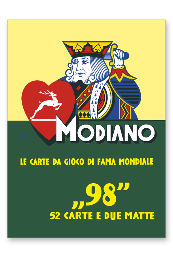 modiano modiano poker carte da gioco rosse - foto 1