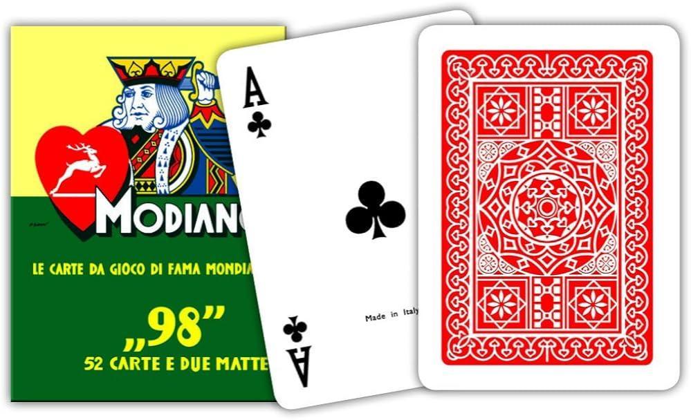 modiano modiano poker carte da gioco rosse - foto 2