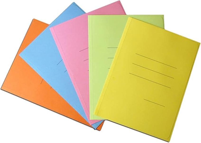 blasetti blasetti cartelline zaffiro 3 lembi 25x33,5cm 50pz arancio con rigature esterne - foto 2