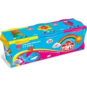 Didò tris barattoli da 220 g ciascuno colori giallo blu e magenta