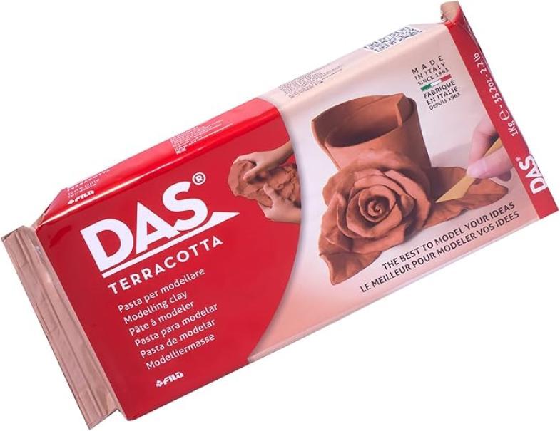 das das pasta da modellare da 1 kg colore terracotta - foto 1