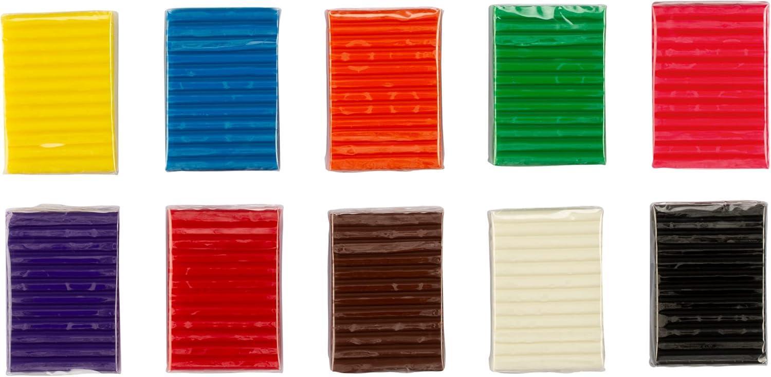 giotto giotto pongo plastilina sempre morbida 100% vegetale confezione da 500g 10 colori assortiti - foto 4