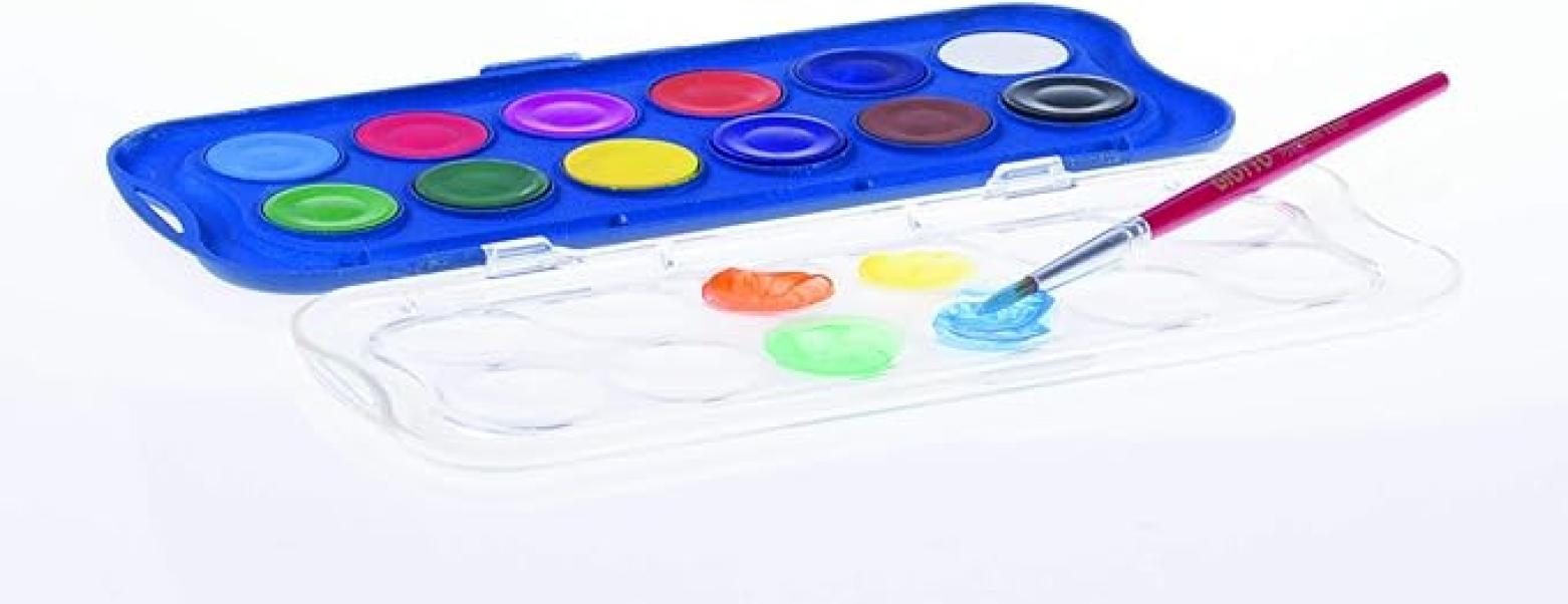 giotto giotto acquerelli in confezione da 12 colori assortiti - foto 3