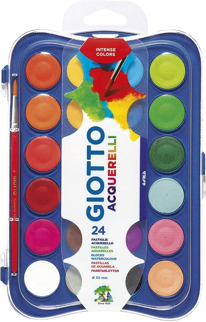 giotto giotto 5 conf. acquerelli in confezione da 24 colori assortiti - foto 1