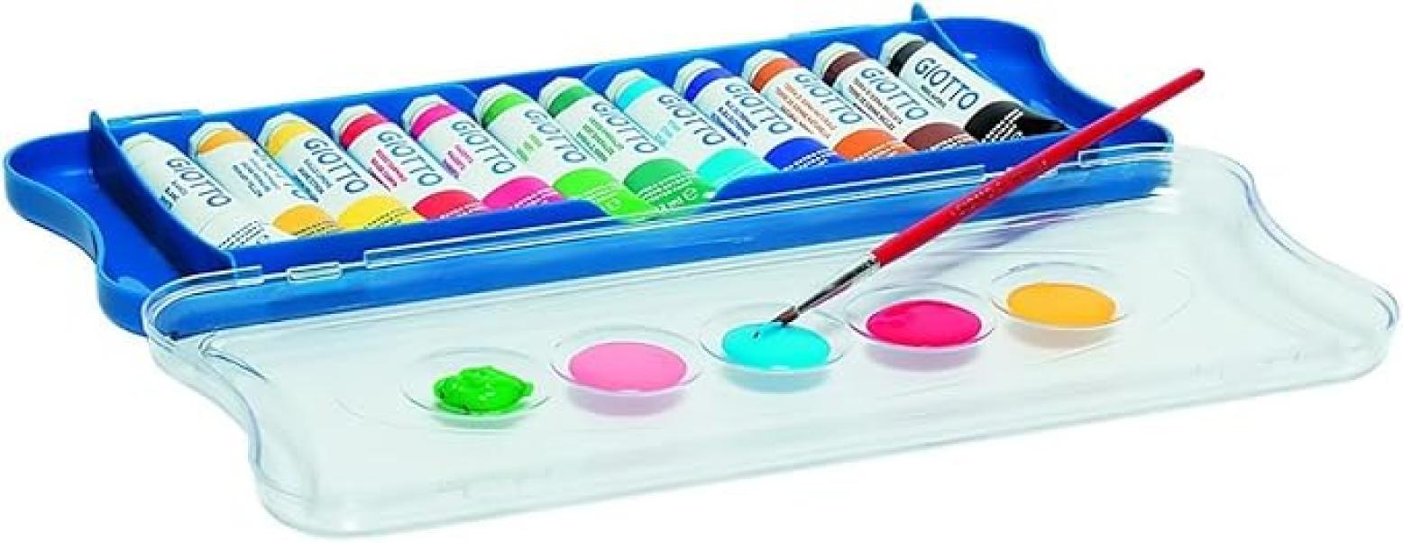 giotto giotto colori a tempera extra fine t4 in tubetti da 12 ml confezione da 12 pz. in colori assortiti - foto 3