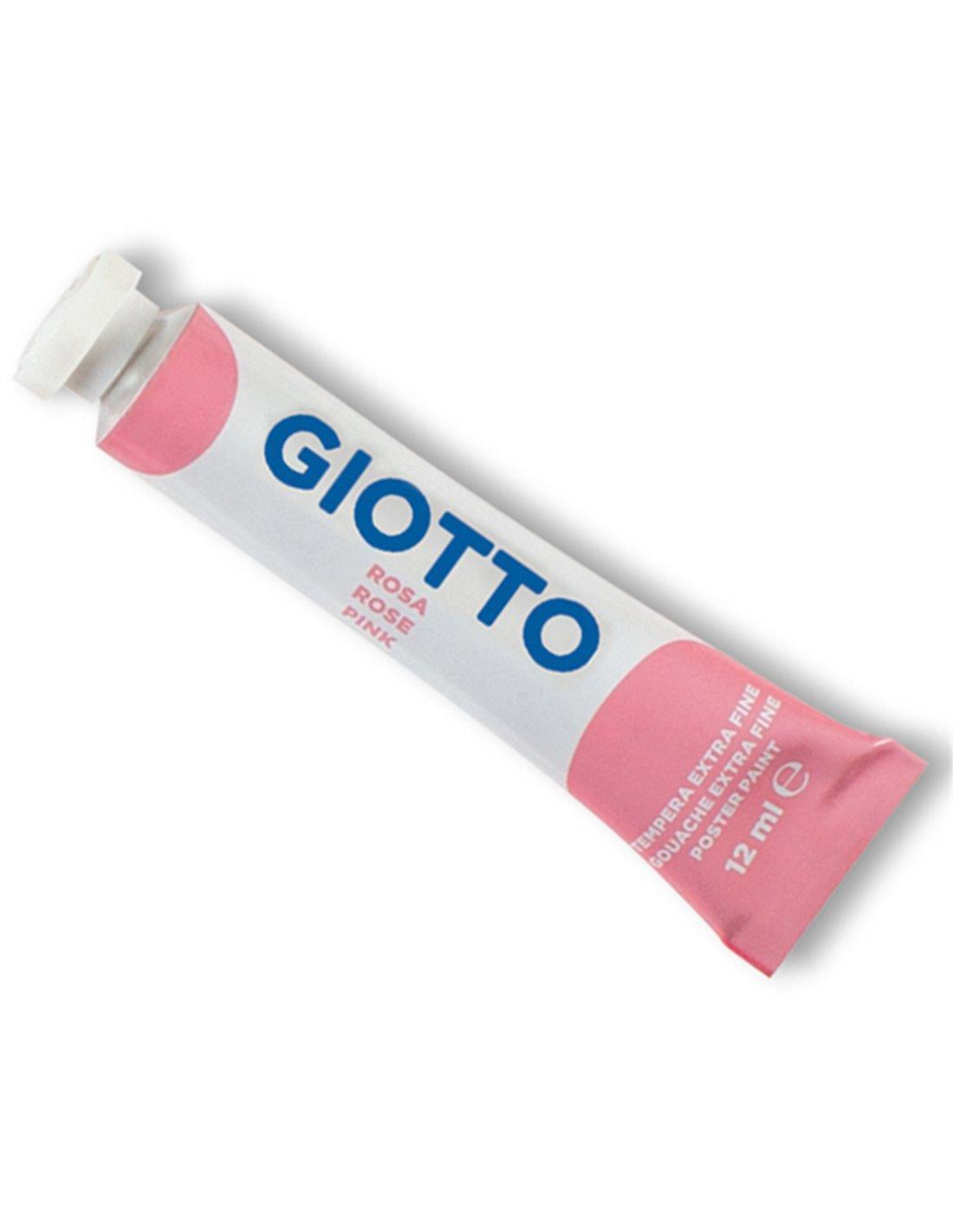 giotto giotto colore a tempera t4 extra fine in tubetto da 12ml colore rosa n° 06 - foto 1