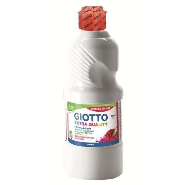 giotto giotto tempera pronta in flacone da 500 ml colore bianco n°01 - foto 1