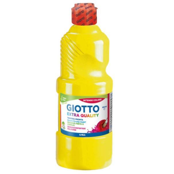 giotto giotto tempera pronta in flacone da 500 ml colore giallo caldo n°03 - foto 1