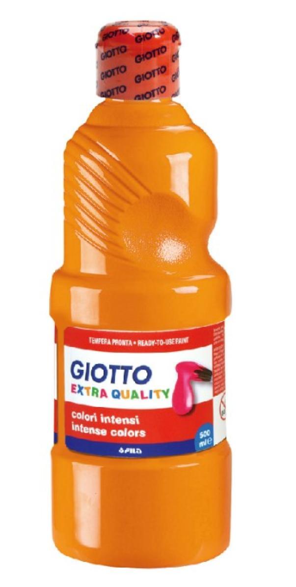 giotto giotto tempera pronta in flacone da 500 ml colore arancio n°05 - foto 1
