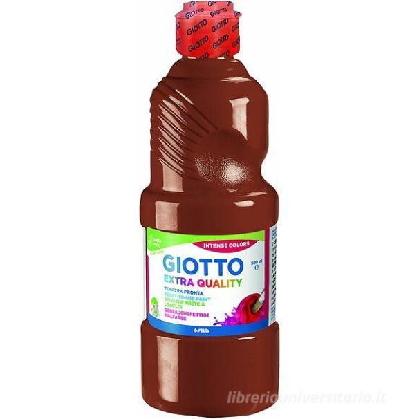 giotto giotto tempera pronta in flacone da 500 ml colore marrone scuro n°28 - foto 1