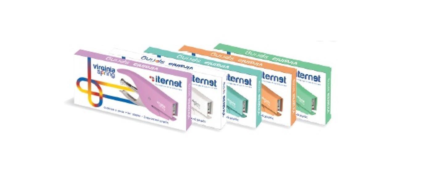 iternet iternet virginia spring cucitrice colore viola punti 6/4 universale capacità 15 fg - foto 3