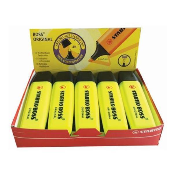 stabilo stabilo boss original evidenziatore colore giallo 24 confezione da 10 pz - foto 1