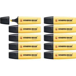 Boss original pastel 10pz evidenziatore colore giallo banana 144