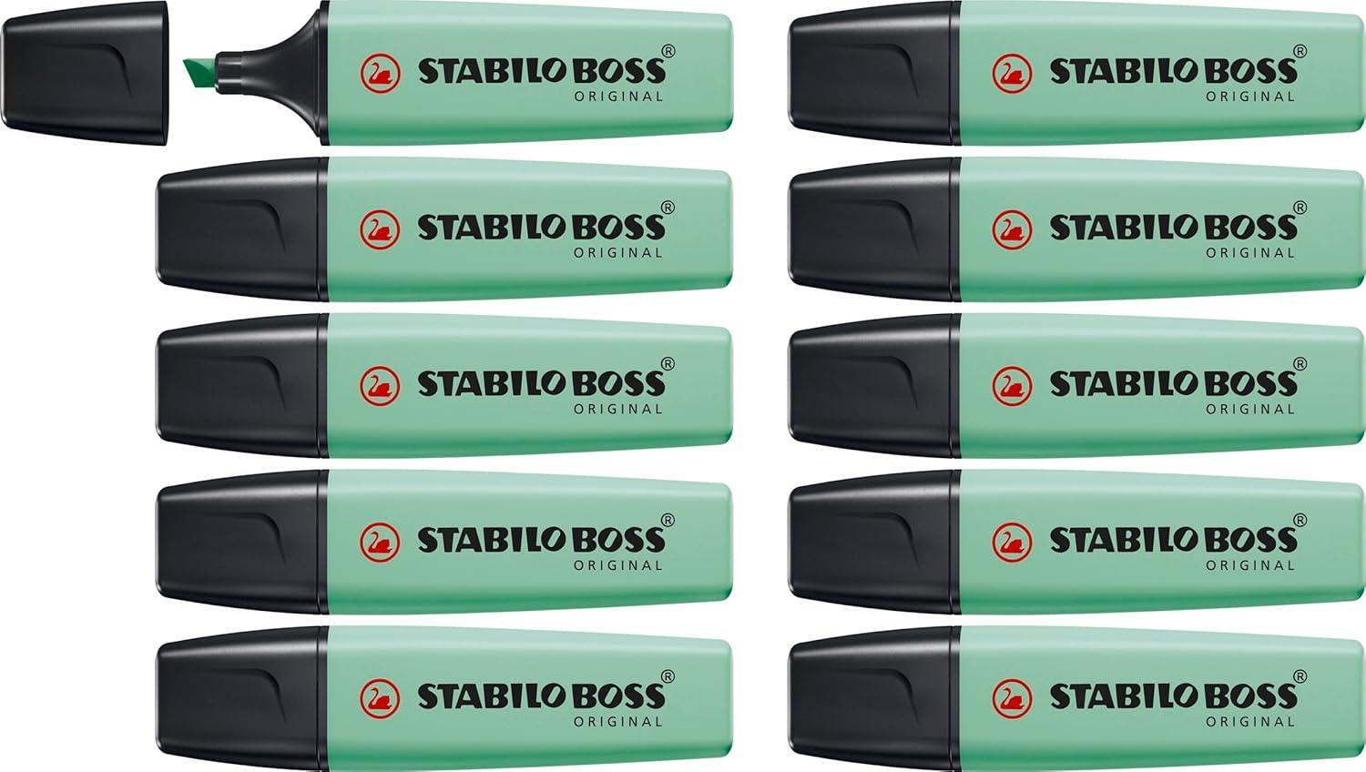 stabilo stabilo boss original pastel 10pz evidenziatore colore verde menta 116 - foto 1