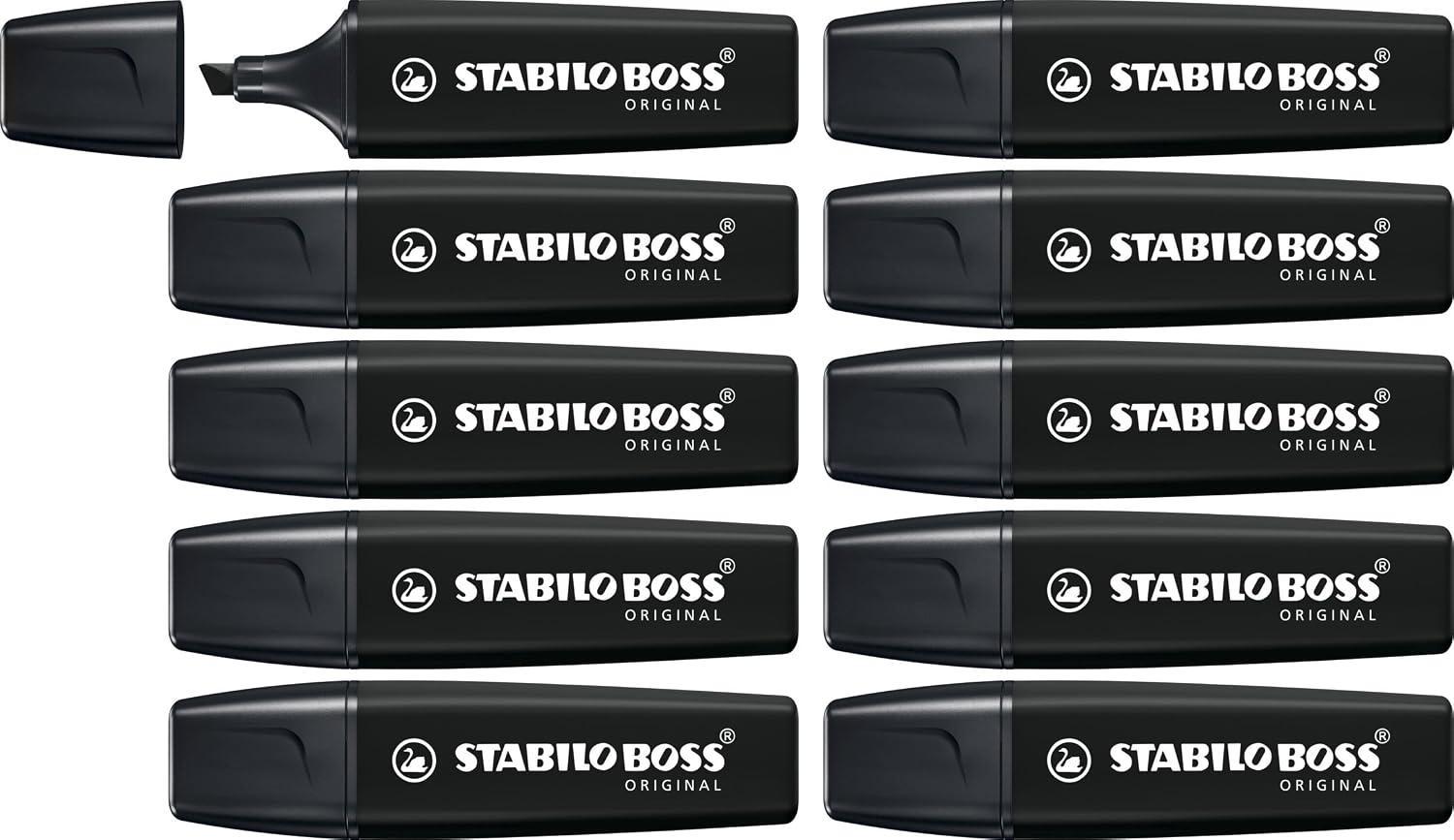 stabilo stabilo boss 10 pz marcatore colore nero 46 - foto 1
