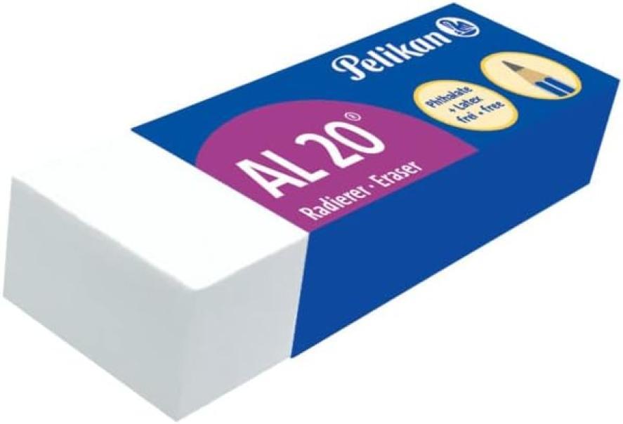 pelikan pelikan al20 gomma da cancellare bianca per matita cf. 20pz - foto 1
