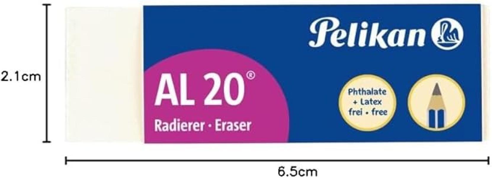 pelikan pelikan al20 gomma da cancellare bianca per matita cf. 20pz - foto 2