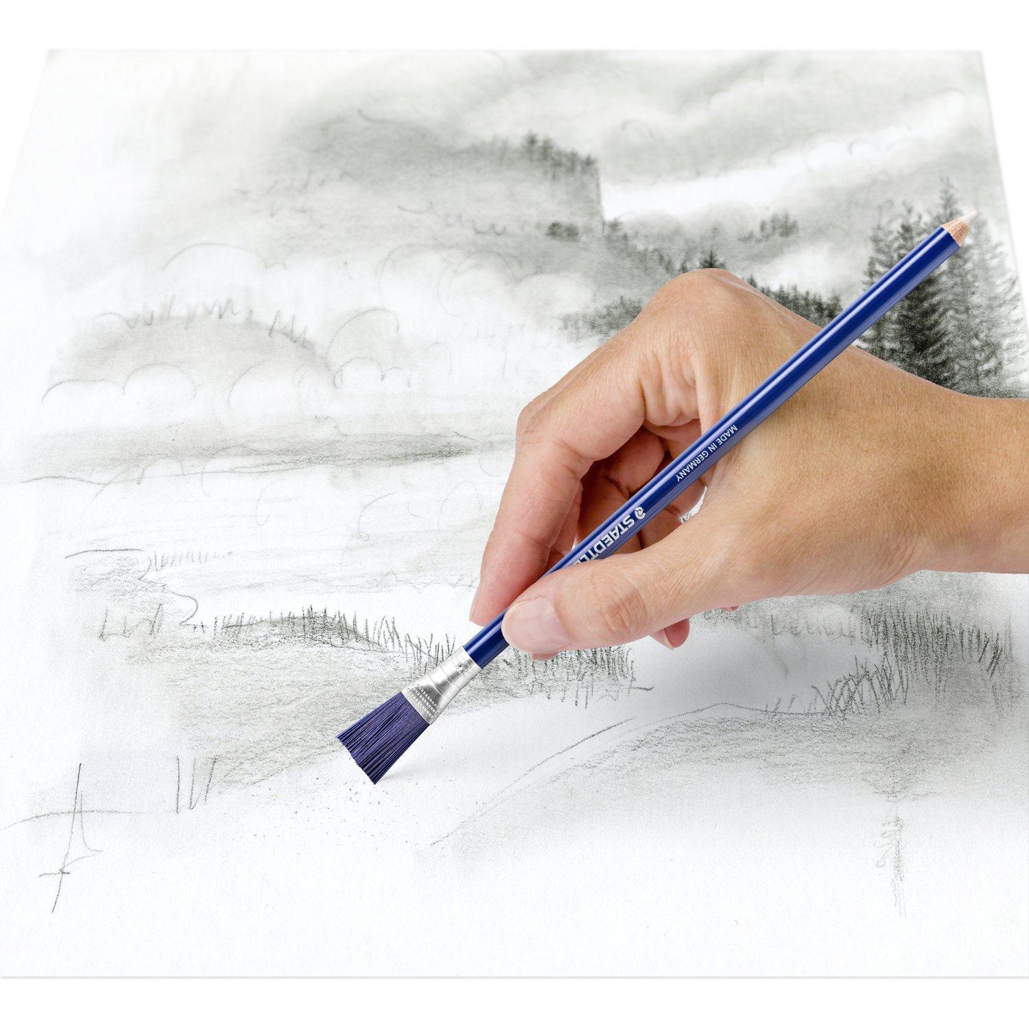staedtler staedtler 52661 gomma a matita con spazzolino 12pz - foto 3
