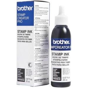 Prinkb flacone di inchiostro da 20 cc per stampante di timbri colore nero