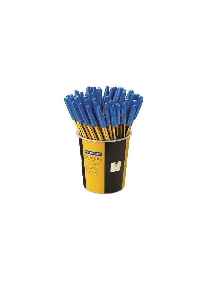staedtler staedtler noris stick 434 penna a sfera colore blu confezione da 50 pz - foto 1