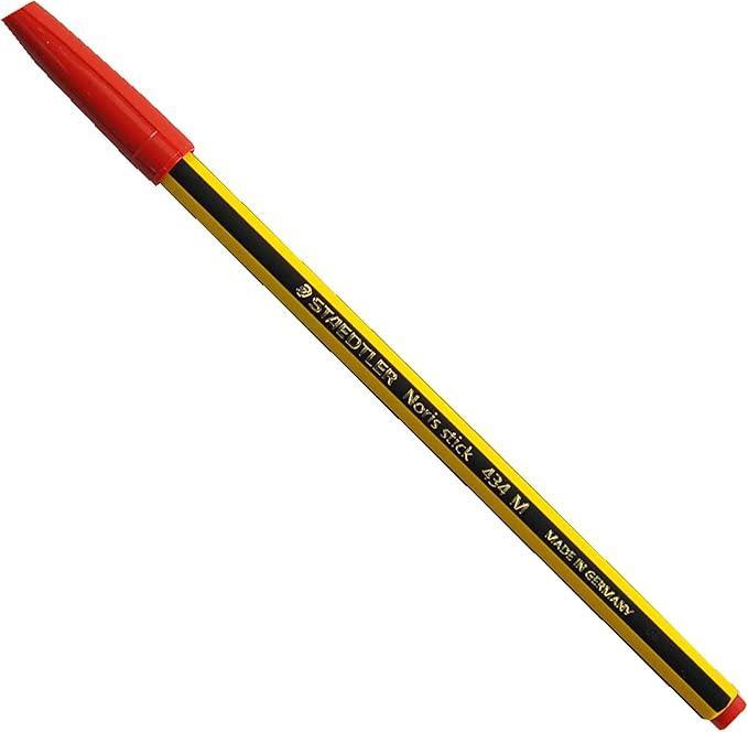 staedtler staedtler noris stick 434 penna a sfera colore rosso confezione da 20 pz - foto 2