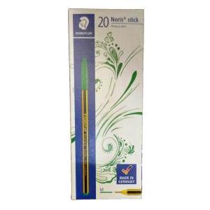 Noris stick 434 penna a sfera colore verde confezione da 20 pz