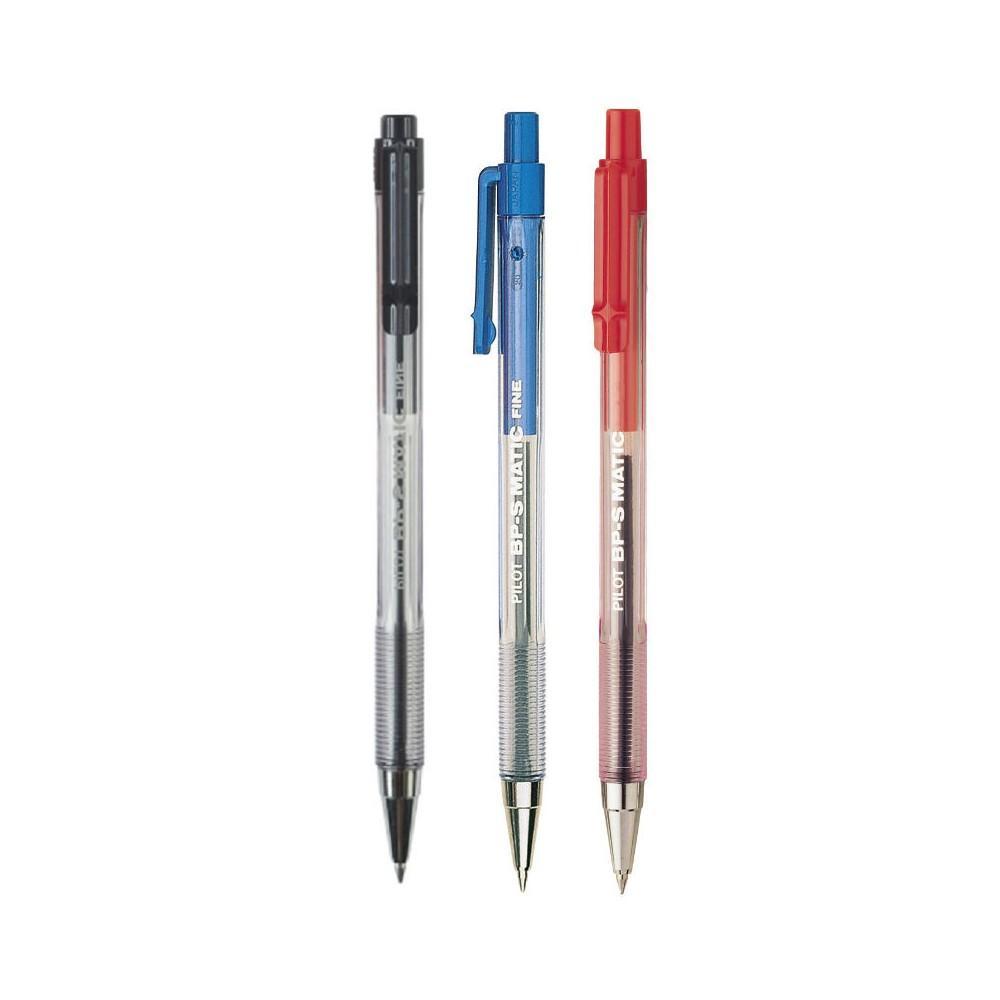 pilot pilot bps matic fine penna a sfera a scatto colore blu con punta da 0,7 mm - foto 3